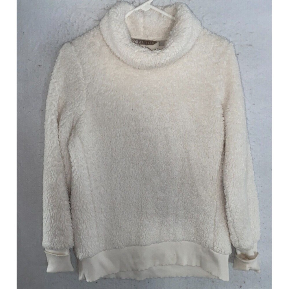 Athleta Nirvana Sherpa Funnel Sweatshirt Yeti Abominable Snowman Cosplay XS